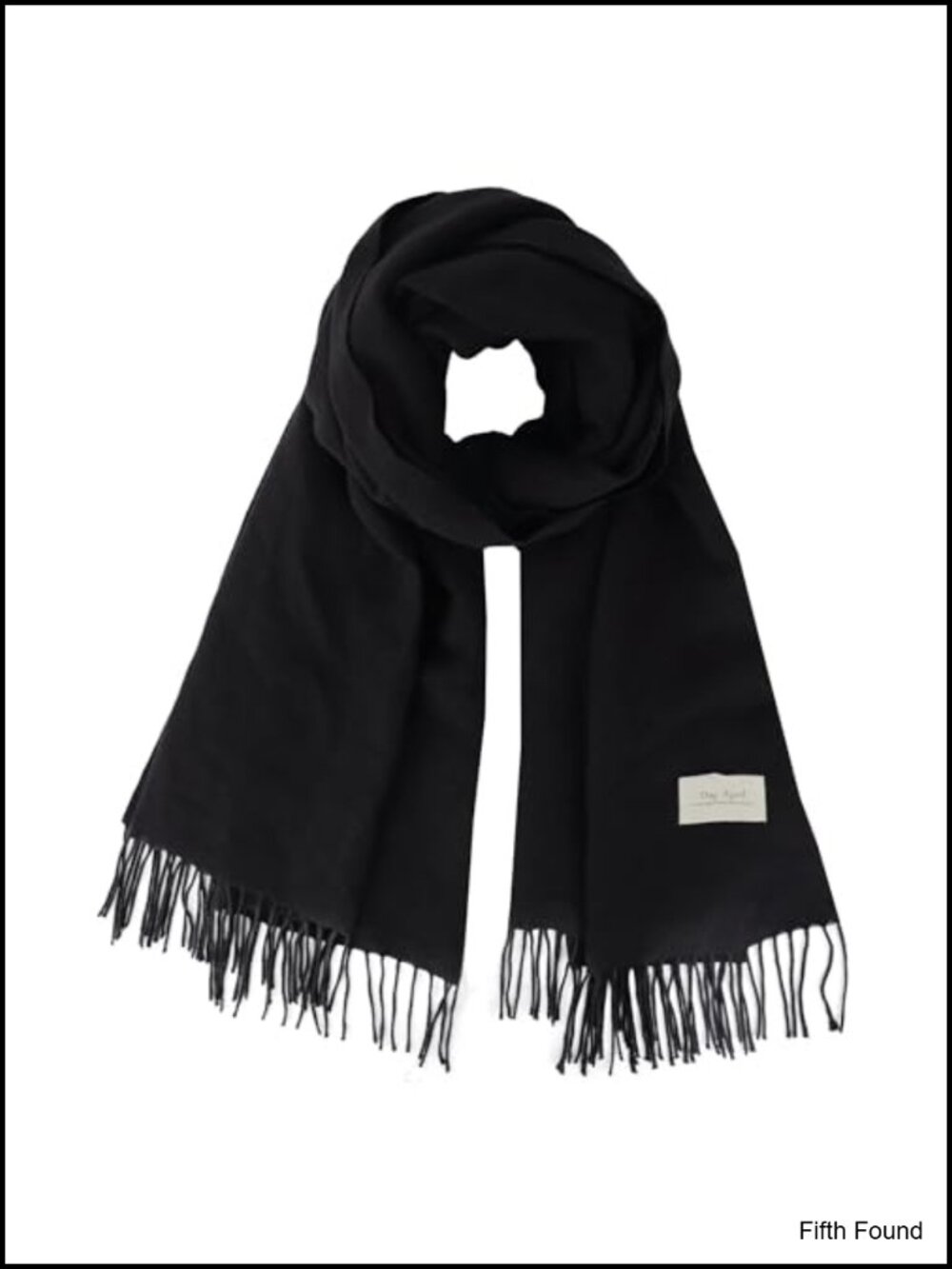 Unisex Classic Winter Scarf Warm Soft Solid Color Wrap Tassel